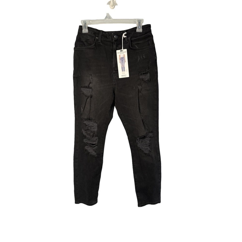 FOREVER 21 Size 29 / 8 The Westwood Mom High Waist Button Fly Distressed Jeans